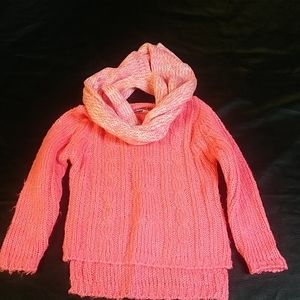 5 for $20 girls Sweater w/scarf, sz 2t